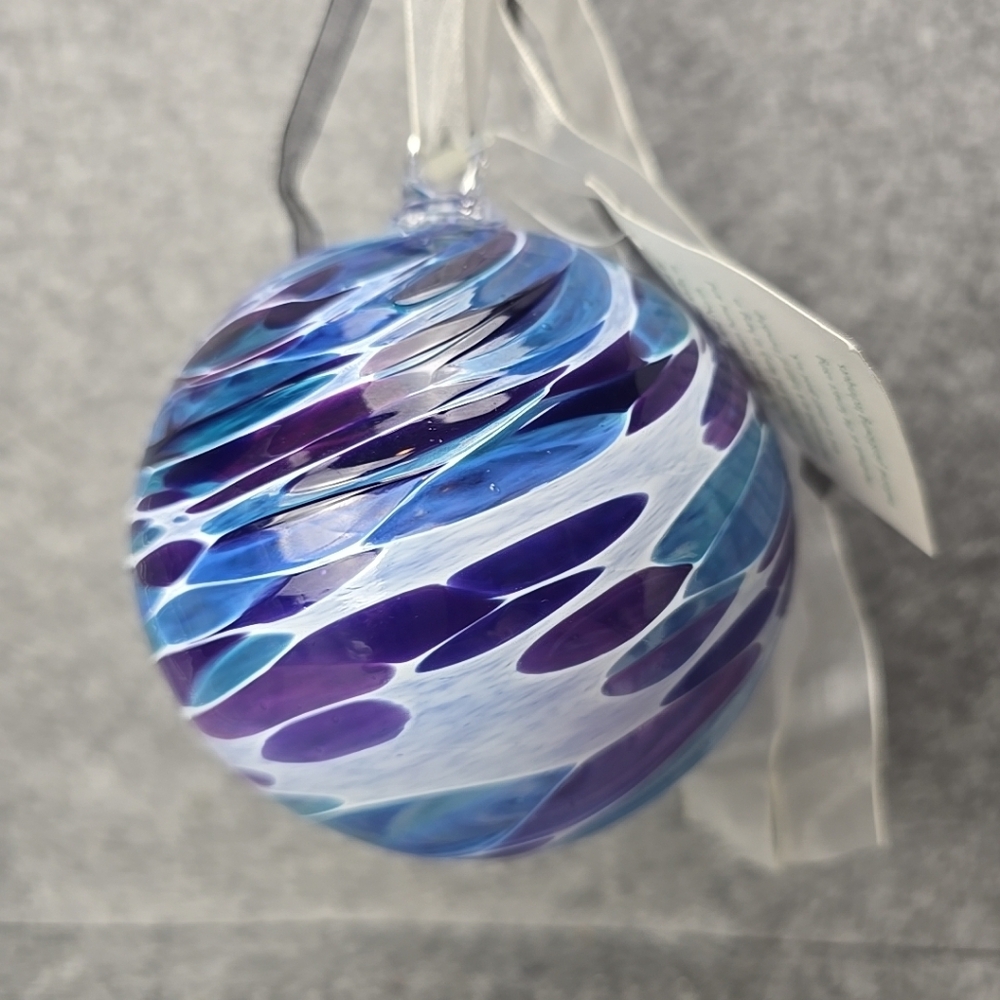Little River Hotglass Studio handblown glass friendship ball